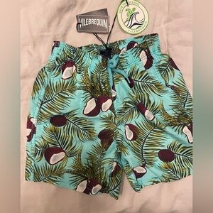 Vilebrequin boys swim trunks coconut pattern.  Size 10.  NWT